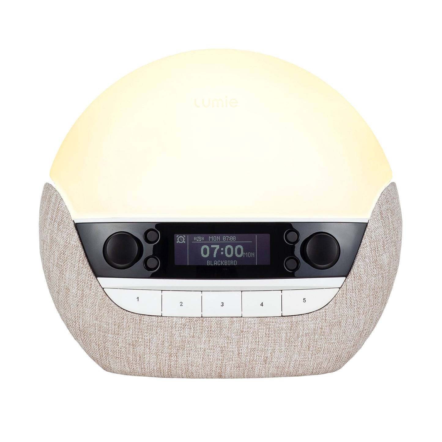 Lumie Bodyclock Luxe FM giver dig en lettere opvågning. Wake-up lampe. Høj kvalitet. Godkendt som Medicinsk Udstyr.