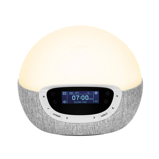 Lumie Bodyclock Shine giver dig en lettere opvågning. Wake-up lampe. Høj kvalitet. Godkendt som Medicinsk Udstyr.